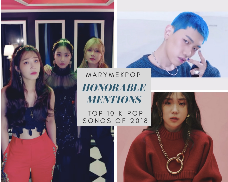 MaryMeKpop: Top 10 K-Pop Songs of 2018 (pt. 1/3) – Honorable&nbsp;Mentions